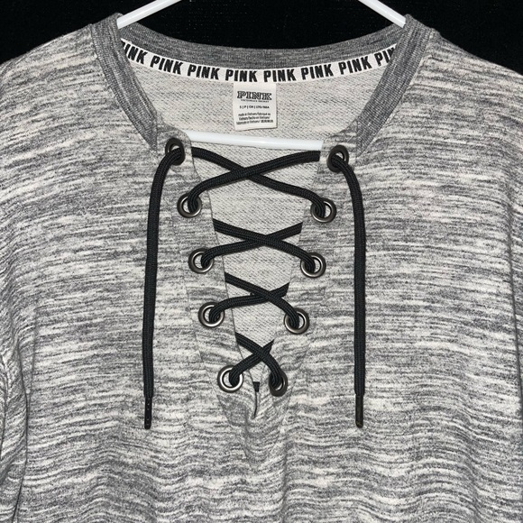 VS Pink Tie Neck Pullover(S) - Picture 2 of 2